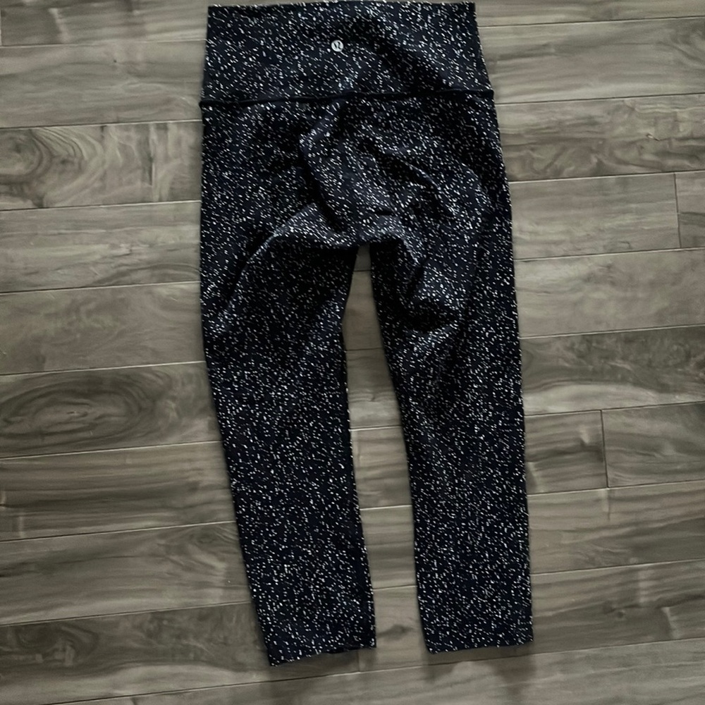 Lululemon Wunder Under Crop Leggings Butterfly Texture